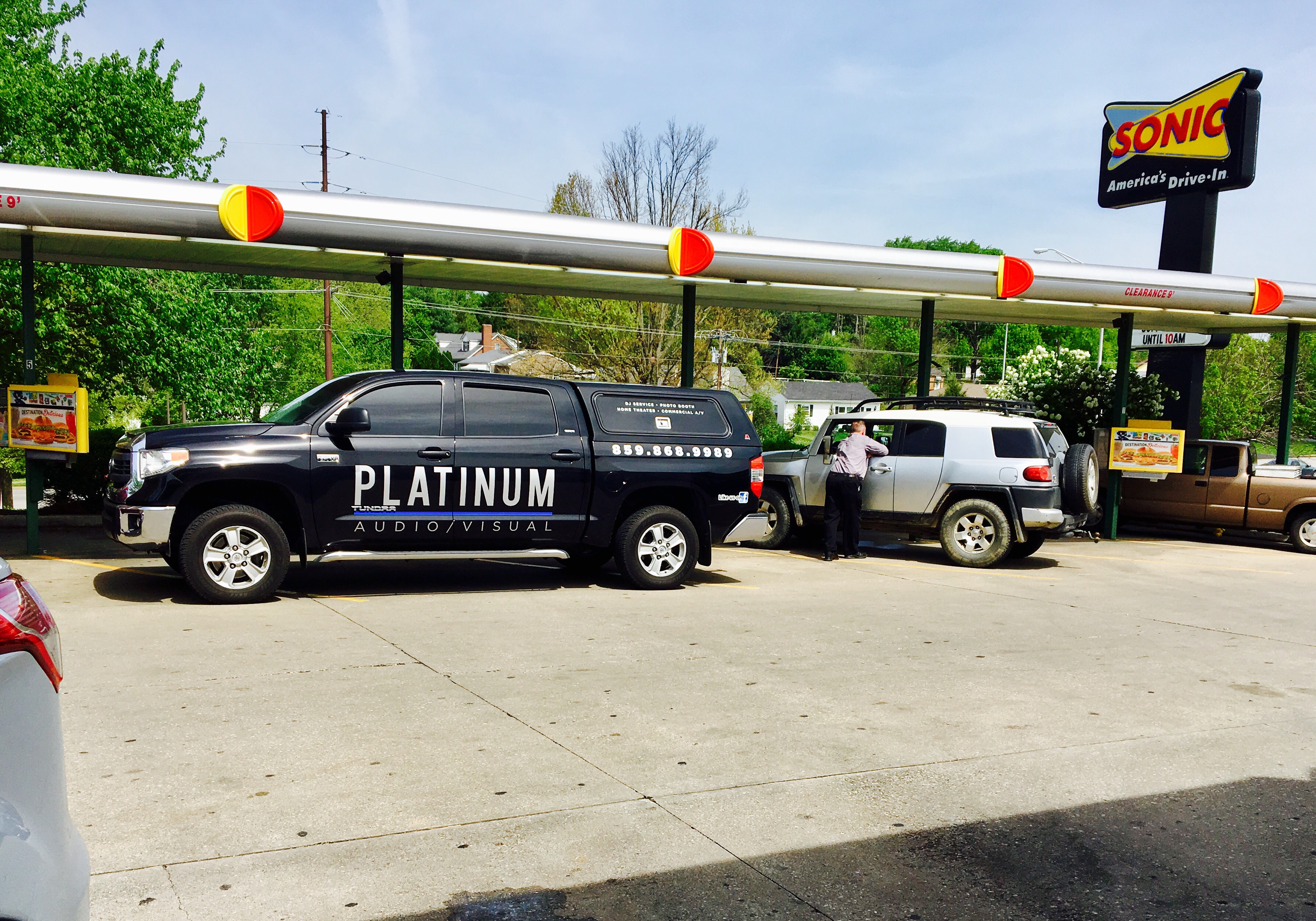 Replaced the Speakers and Credit Card Readers at The Sonic Drive-In• Paris Kentucky 